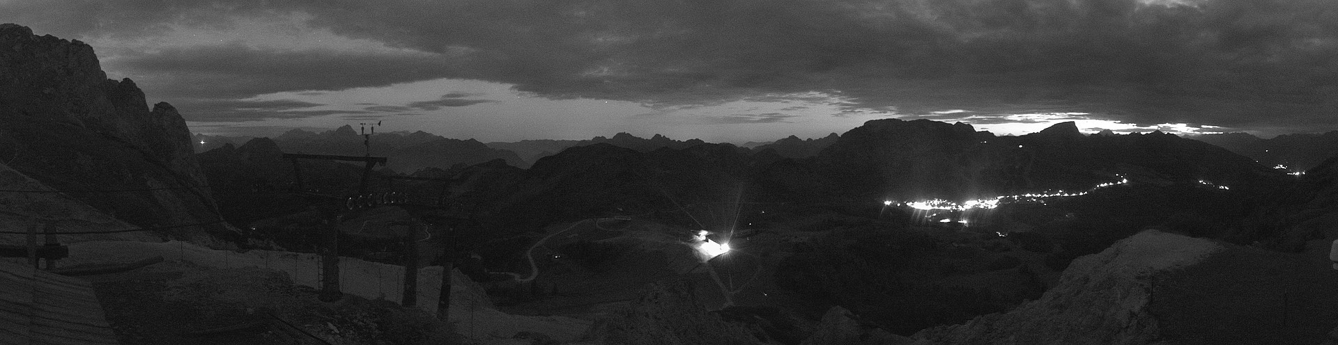 Archiv Foto Webcam Nassfeld: Panoramablick vom Gartnerkofel