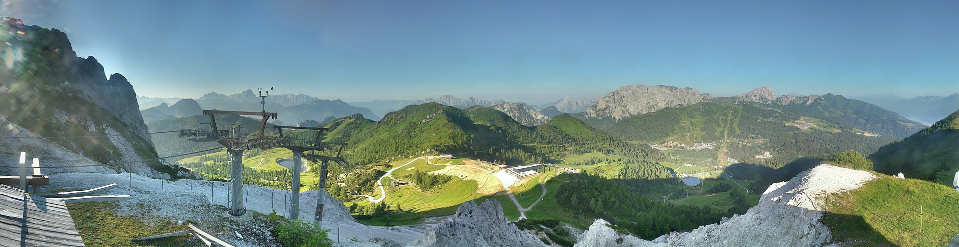 Archiv Foto Webcam Nassfeld: Panoramablick vom Gartnerkofel