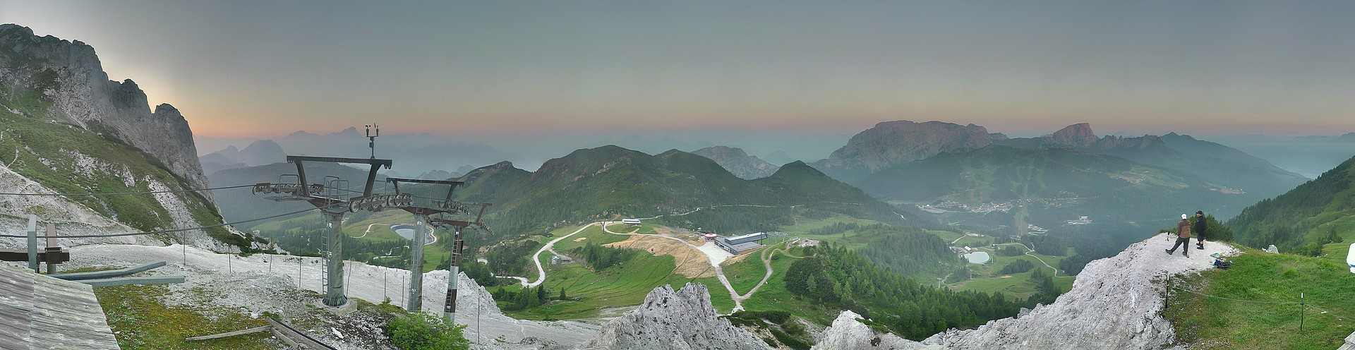 Archiv Foto Webcam Nassfeld: Panoramablick vom Gartnerkofel