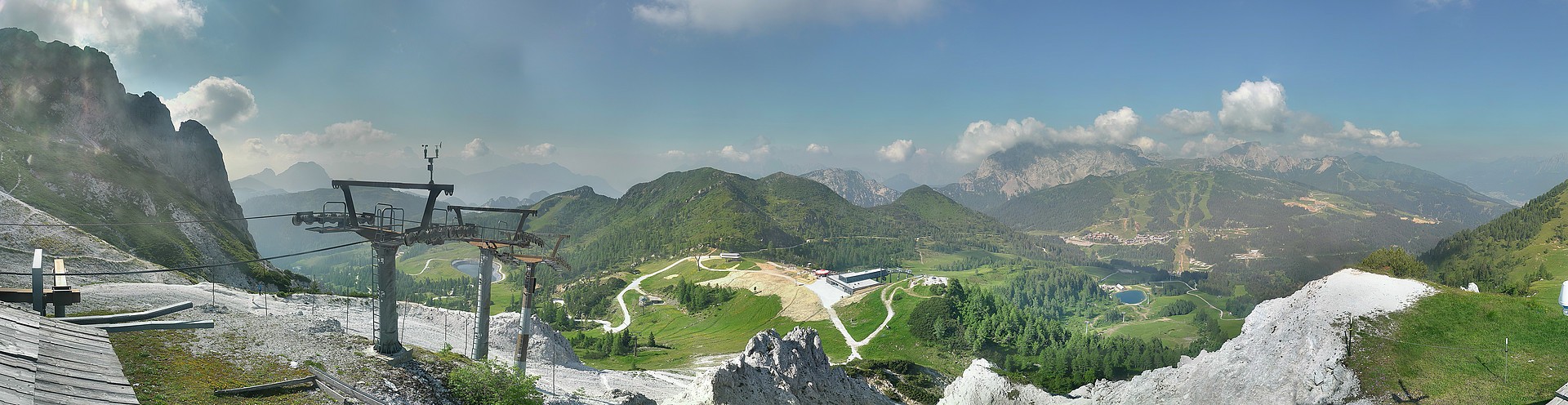 Archiv Foto Webcam Nassfeld: Panoramablick vom Gartnerkofel