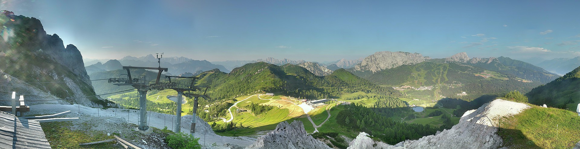 Archiv Foto Webcam Nassfeld: Panoramablick vom Gartnerkofel