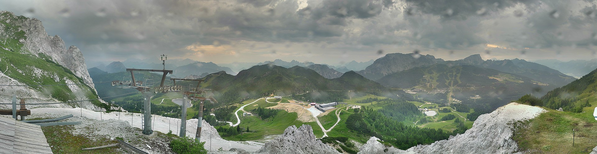 Archiv Foto Webcam Nassfeld: Panoramablick vom Gartnerkofel
