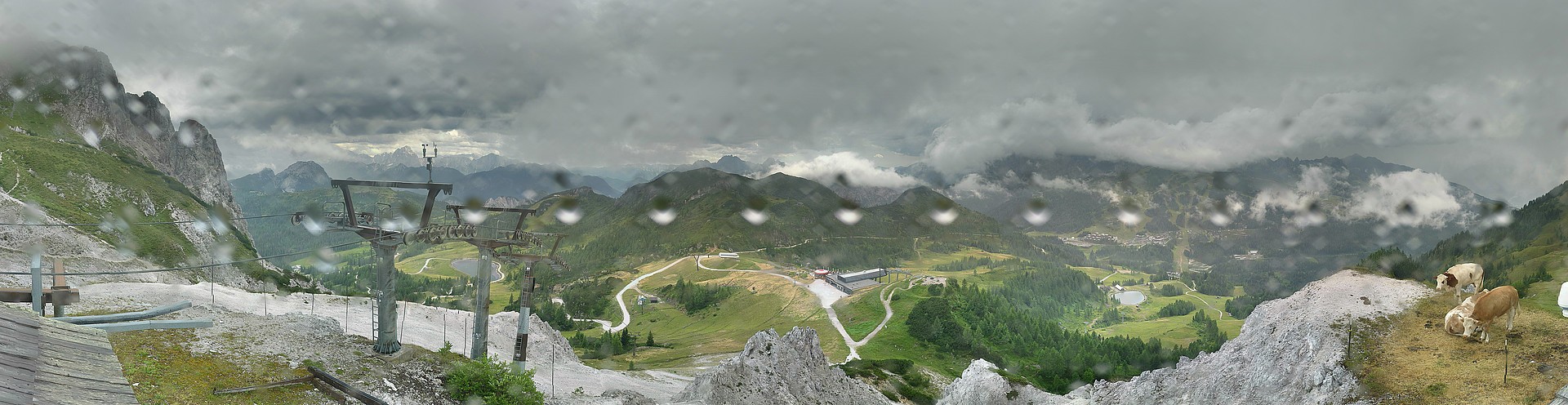 Archiv Foto Webcam Nassfeld: Panoramablick vom Gartnerkofel