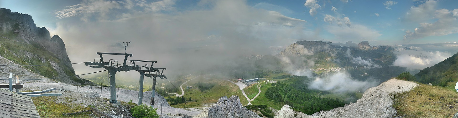 Archiv Foto Webcam Nassfeld: Panoramablick vom Gartnerkofel