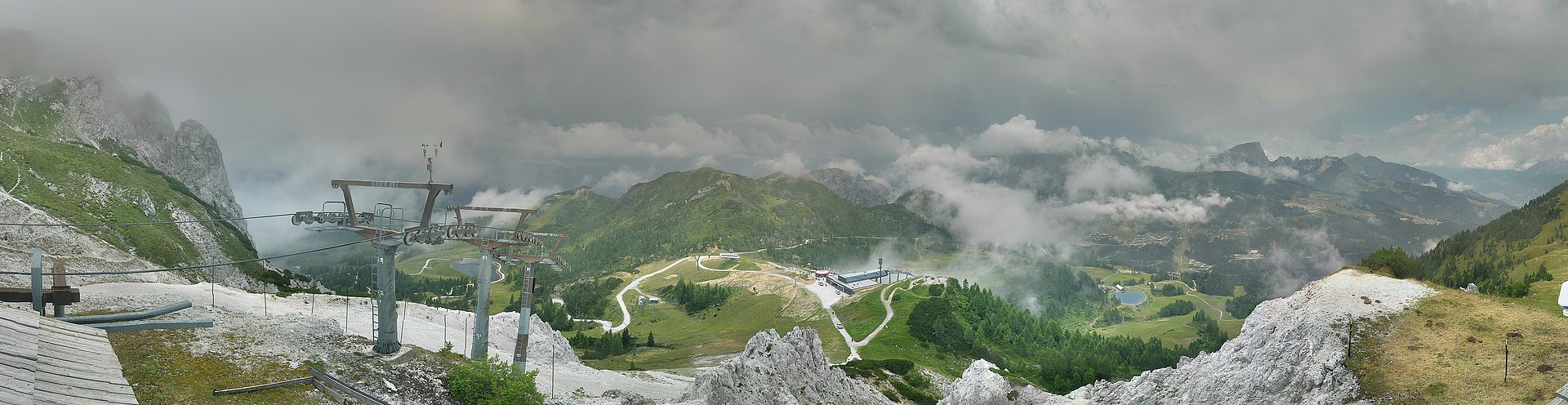 Archiv Foto Webcam Nassfeld: Panoramablick vom Gartnerkofel