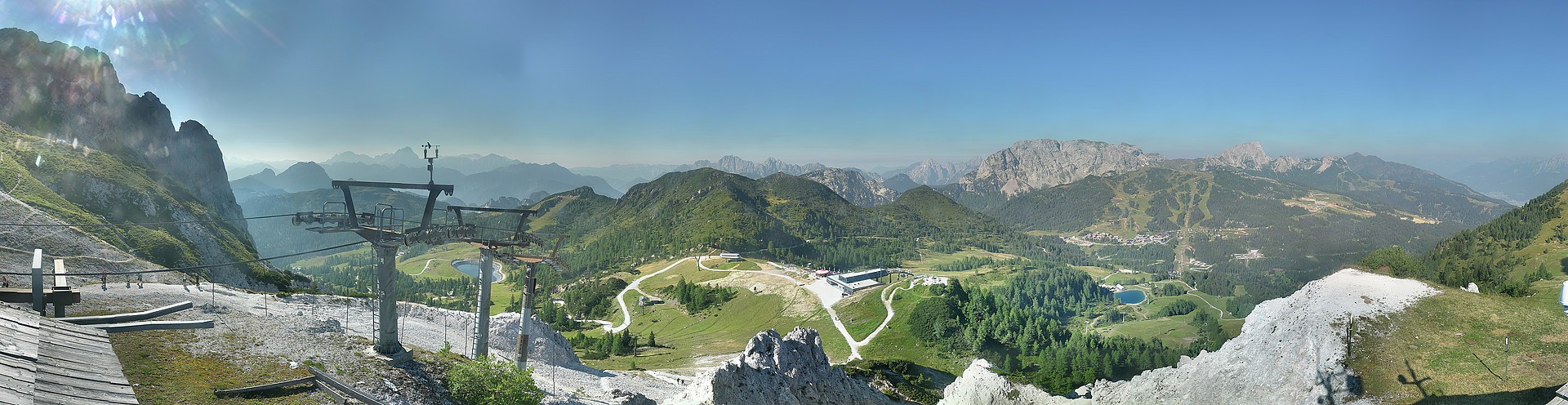 Archiv Foto Webcam Nassfeld: Panoramablick vom Gartnerkofel
