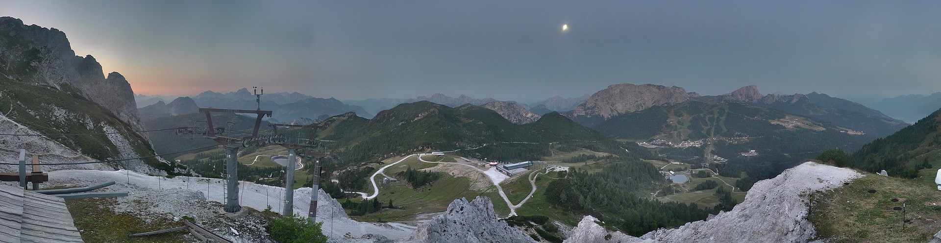Archiv Foto Webcam Nassfeld: Panoramablick vom Gartnerkofel