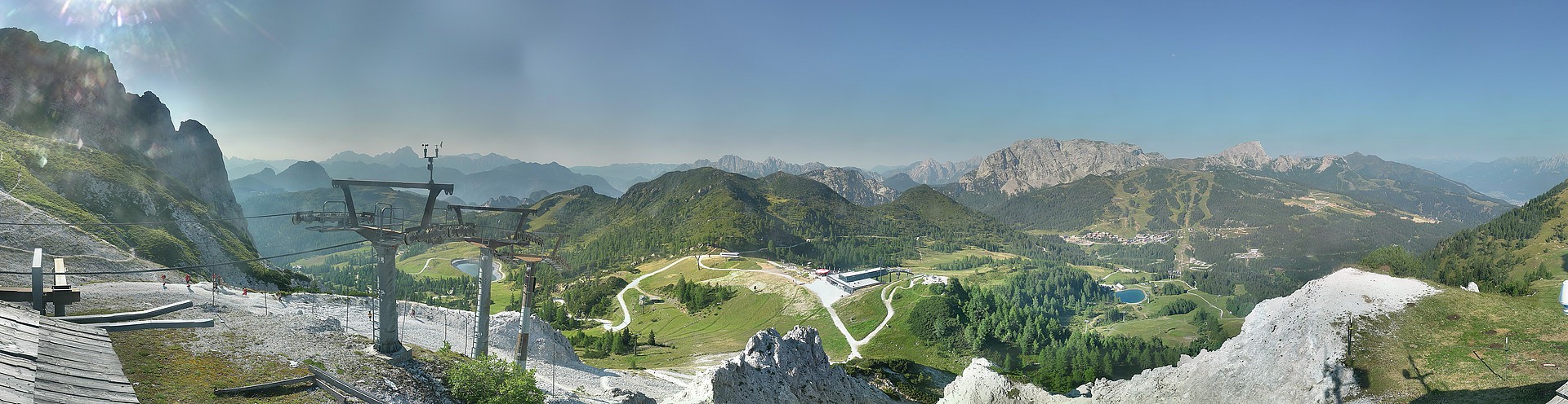 Archiv Foto Webcam Nassfeld: Panoramablick vom Gartnerkofel