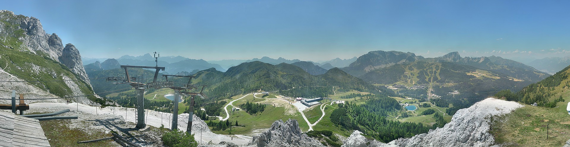 Archiv Foto Webcam Nassfeld: Panoramablick vom Gartnerkofel