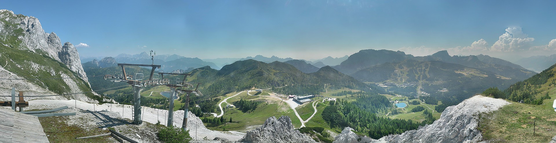 Archiv Foto Webcam Nassfeld: Panoramablick vom Gartnerkofel