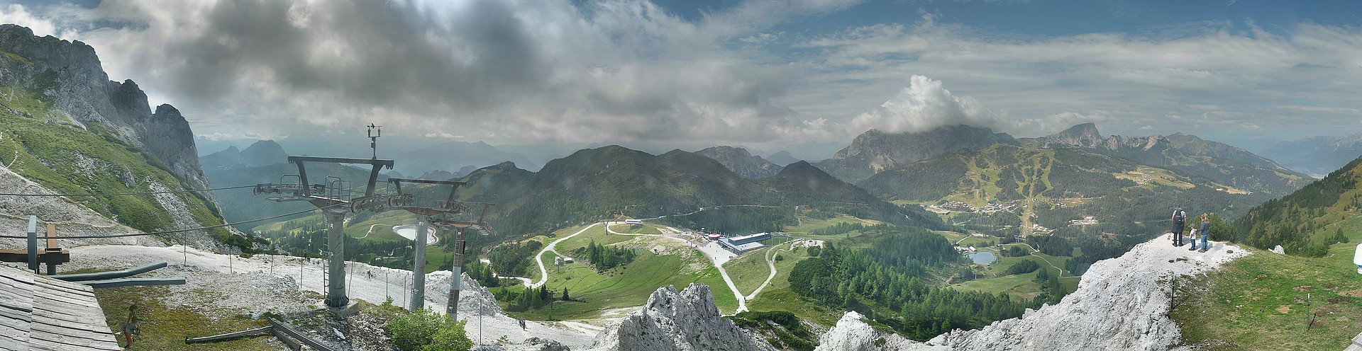 Archiv Foto Webcam Nassfeld: Panoramablick vom Gartnerkofel