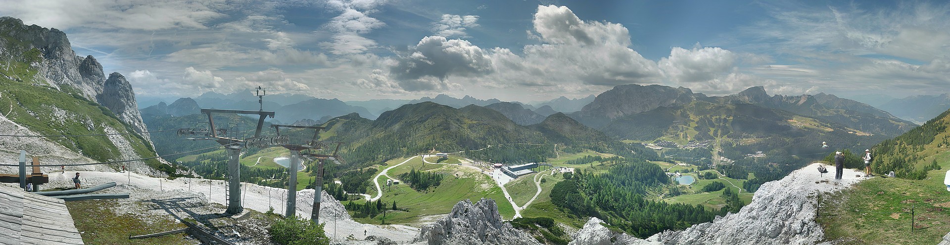 Archiv Foto Webcam Nassfeld: Panoramablick vom Gartnerkofel