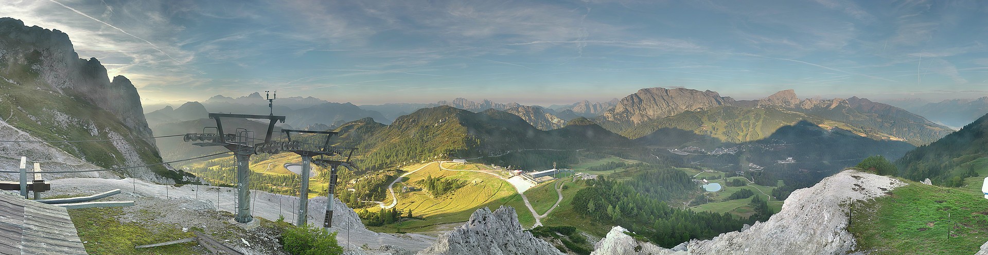 Archiv Foto Webcam Nassfeld: Panoramablick vom Gartnerkofel
