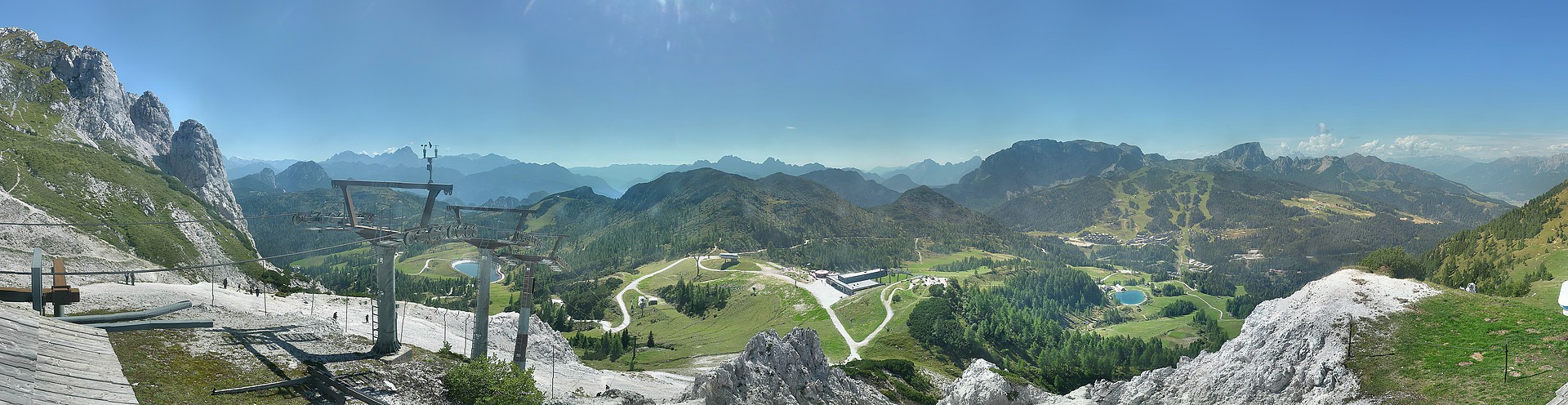 Archiv Foto Webcam Nassfeld: Panoramablick vom Gartnerkofel