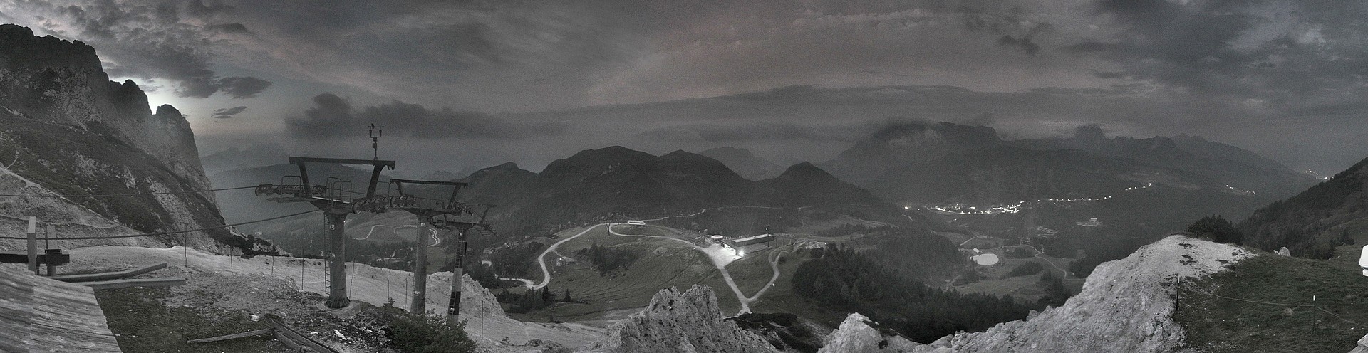 Archiv Foto Webcam Nassfeld: Panoramablick vom Gartnerkofel