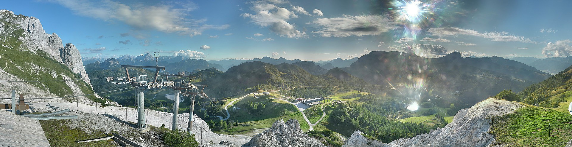 Archived image Webcam Nassfeld: Panorama view Gartnerkofel