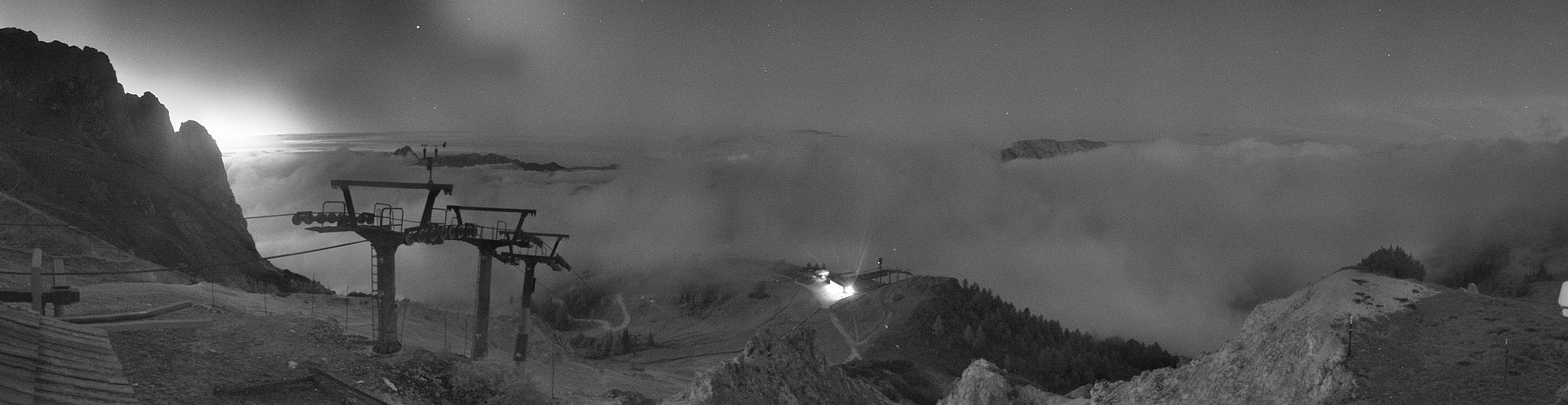 Archiv Foto Webcam Nassfeld: Panoramablick vom Gartnerkofel