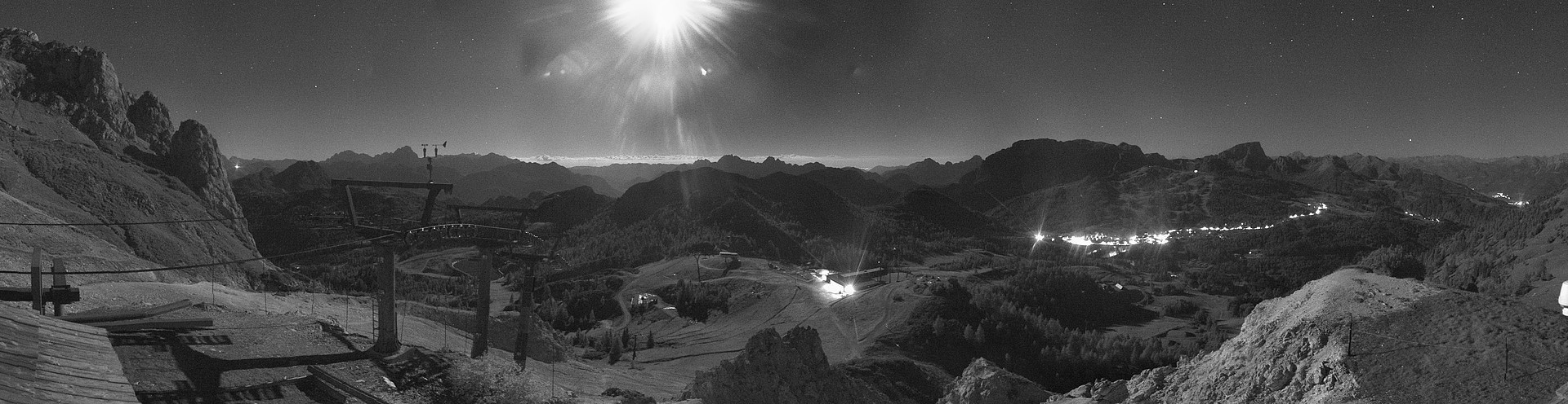 Archiv Foto Webcam Nassfeld: Panoramablick vom Gartnerkofel