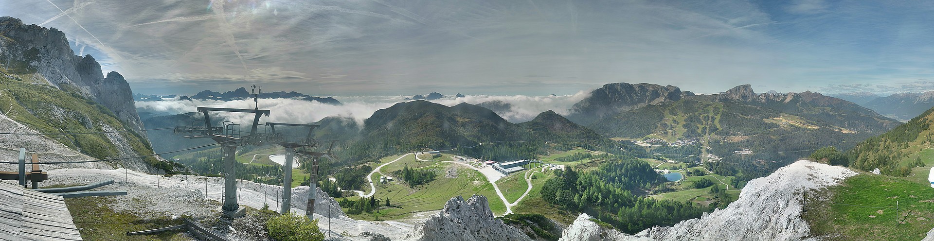 Archived image Webcam Nassfeld: Panorama view Gartnerkofel