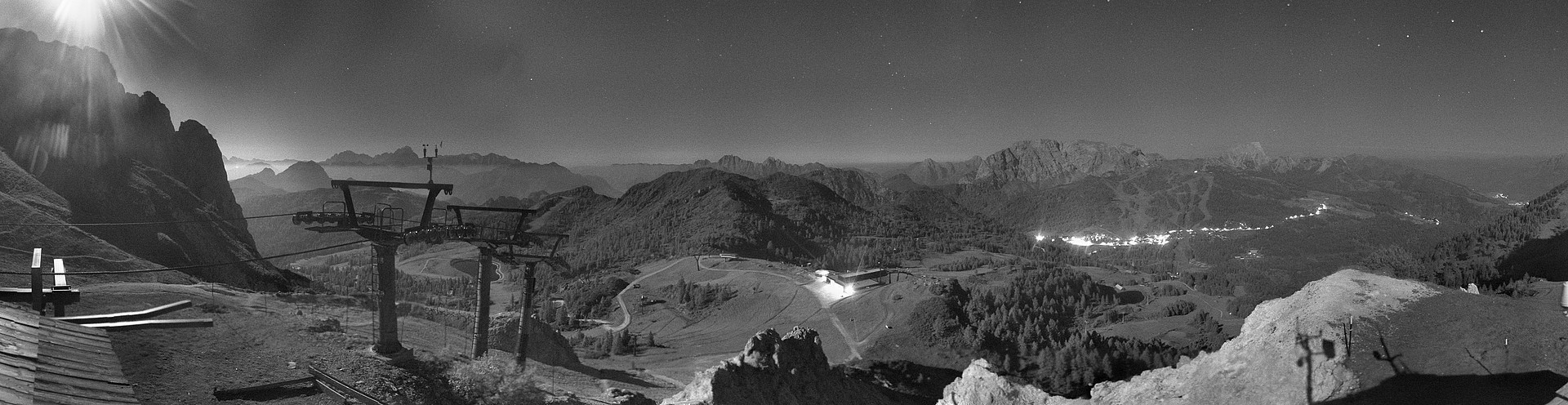 Archiv Foto Webcam Nassfeld: Panoramablick vom Gartnerkofel