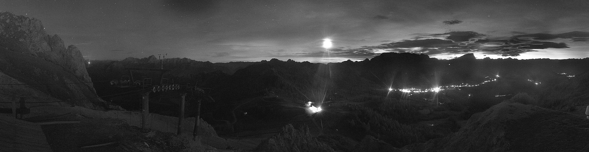 Archiv Foto Webcam Nassfeld: Panoramablick vom Gartnerkofel