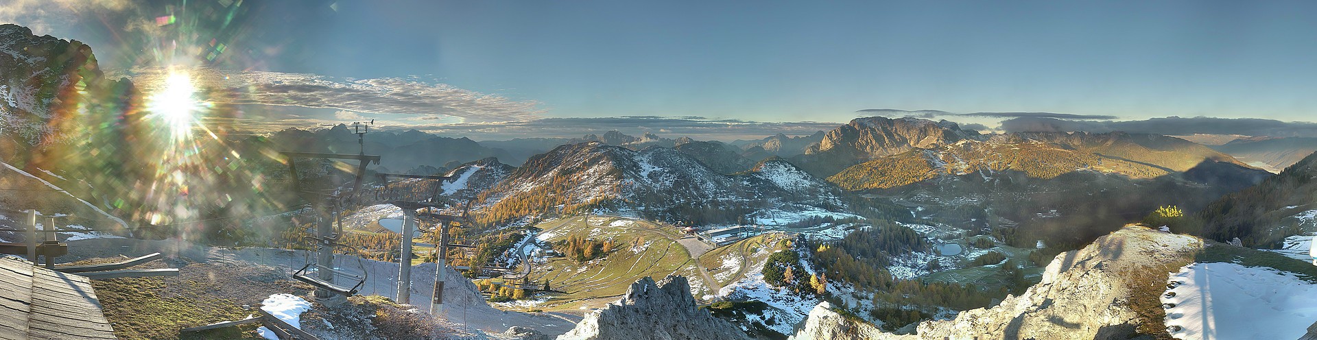 Archived image Webcam Nassfeld: Panorama view Gartnerkofel