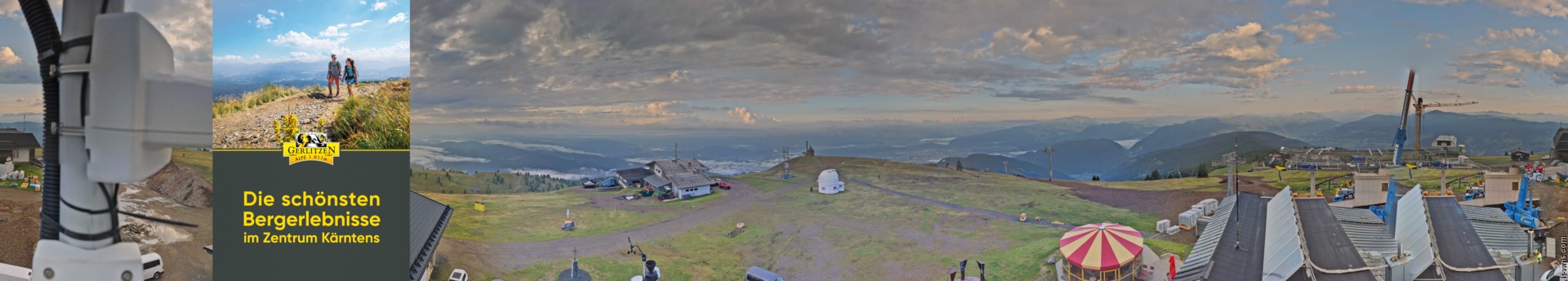 Archived image Webcam Gerlitzen mountain summit (Carinthia)