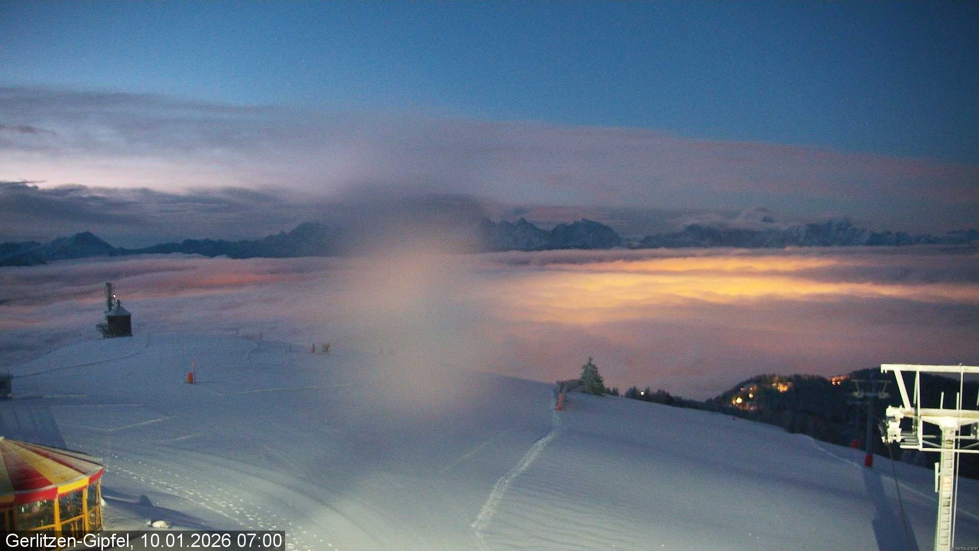 Archiv Foto Webcam Gipfel der Gerlitzen (Kärnten)