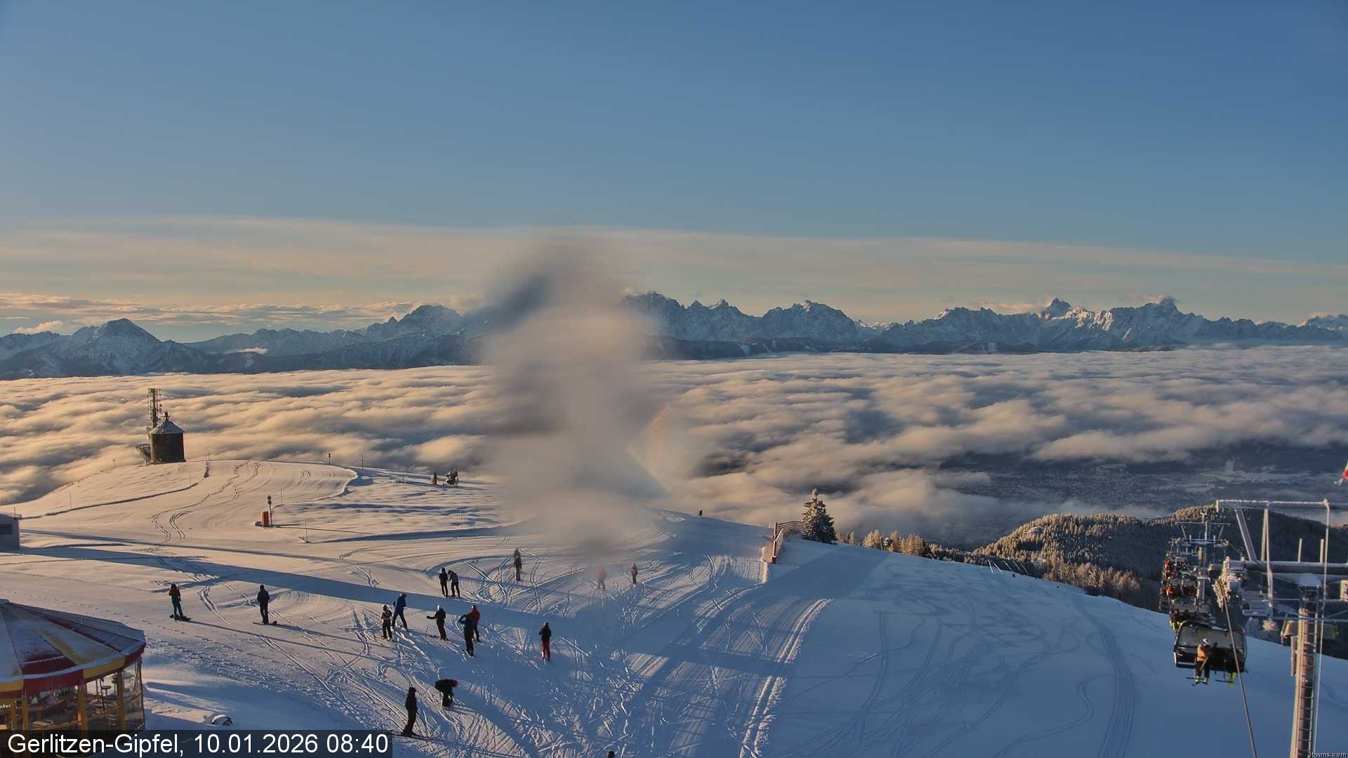 Archiv Foto Webcam Gipfel der Gerlitzen (Kärnten)