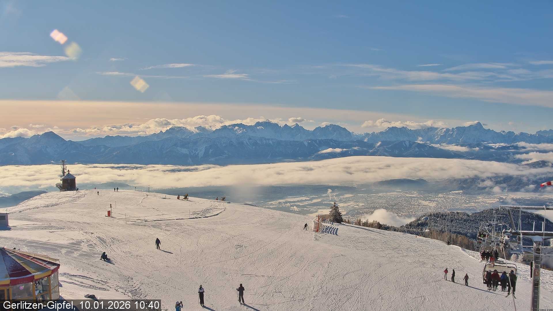 Archiv Foto Webcam Gipfel der Gerlitzen (Kärnten)