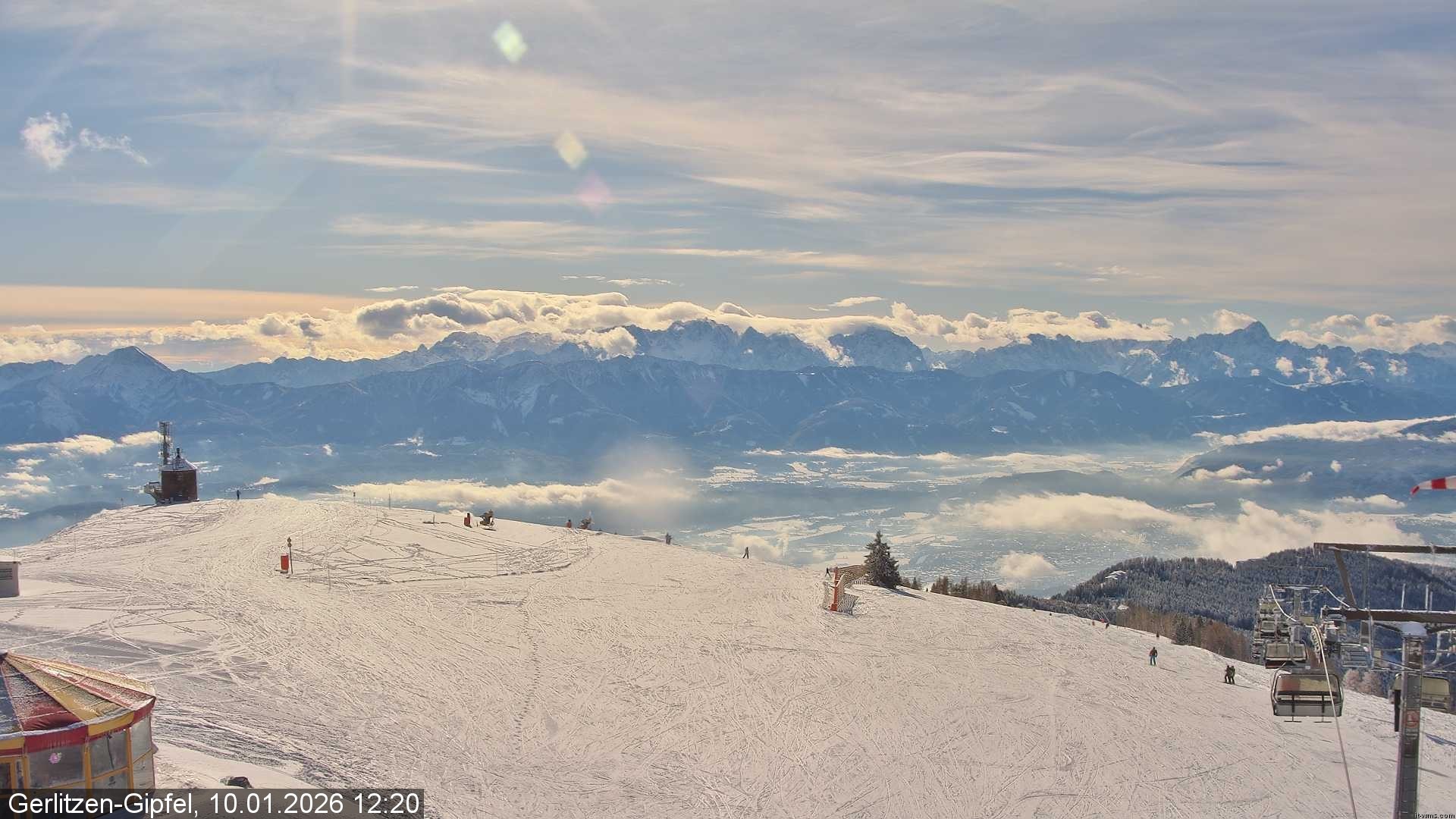 Archiv Foto Webcam Gipfel der Gerlitzen (Kärnten)