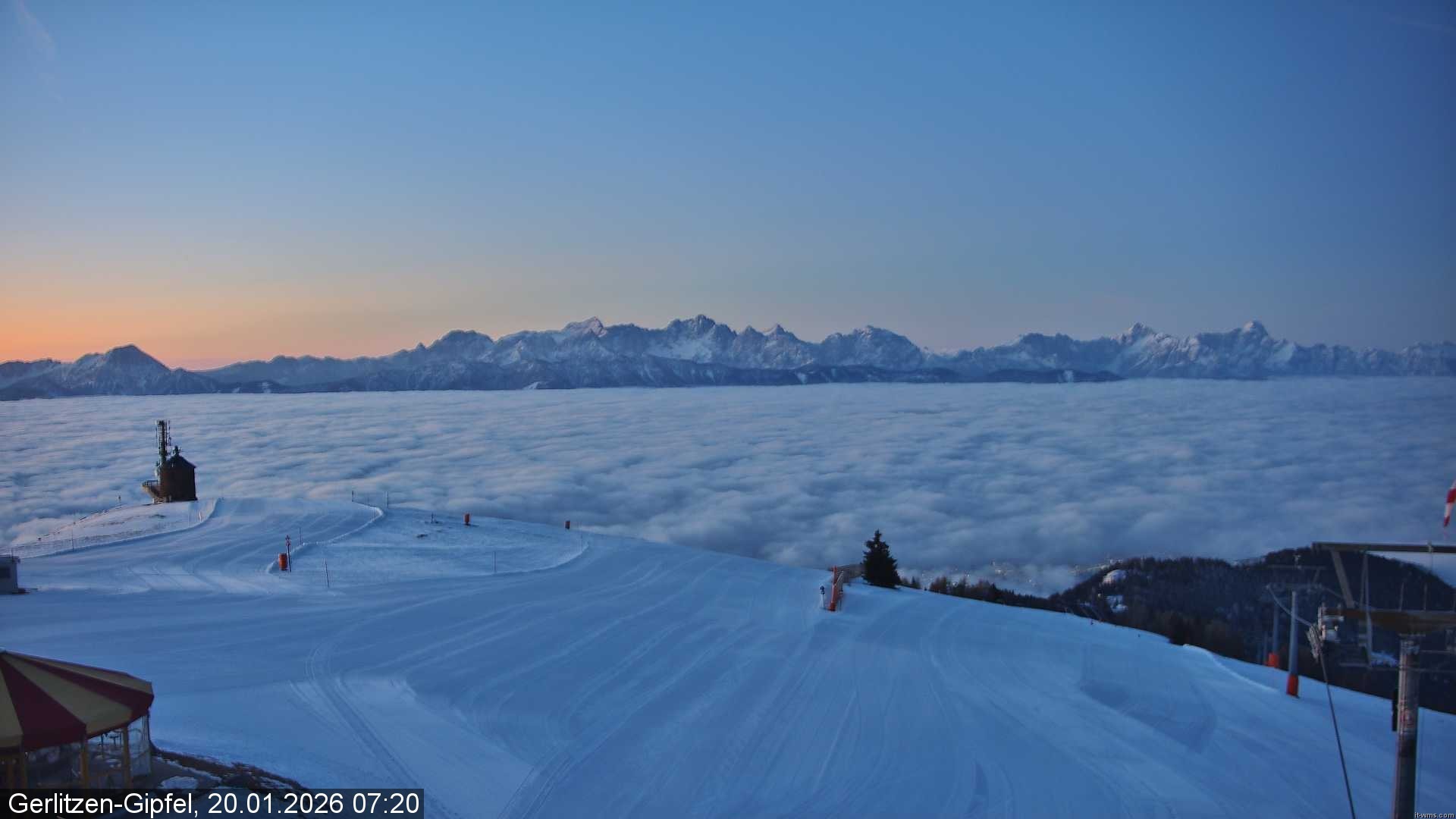 Archived image Webcam Gerlitzen mountain (Carinthia)