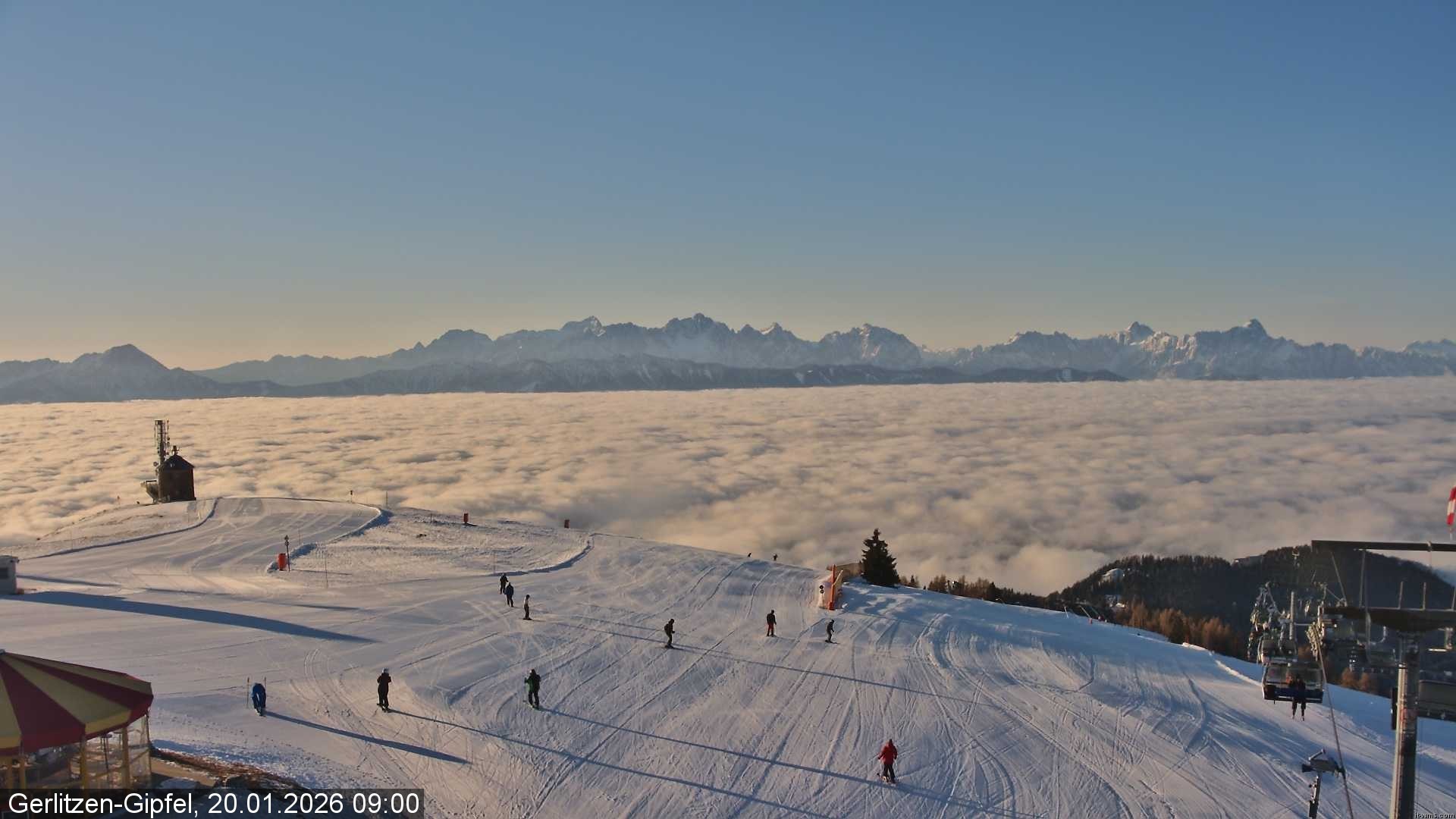 Archived image Webcam Gerlitzen mountain (Carinthia)