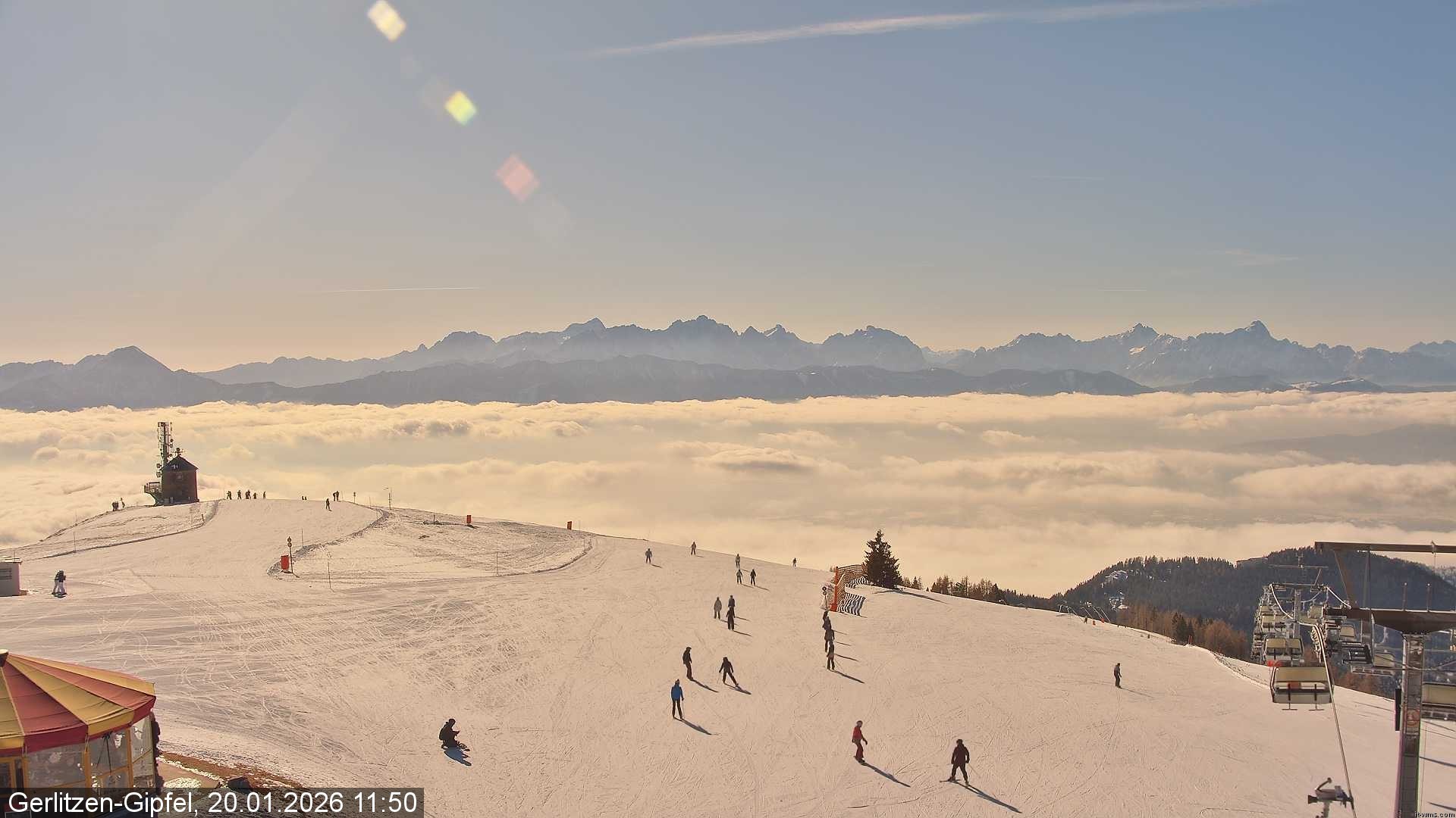 Archived image Webcam Gerlitzen mountain (Carinthia)