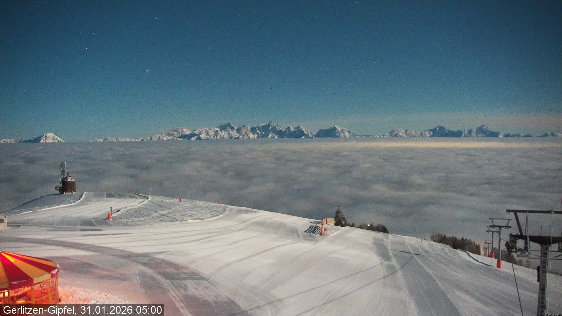 Archiv Foto Webcam Gipfel der Gerlitzen (Kärnten)