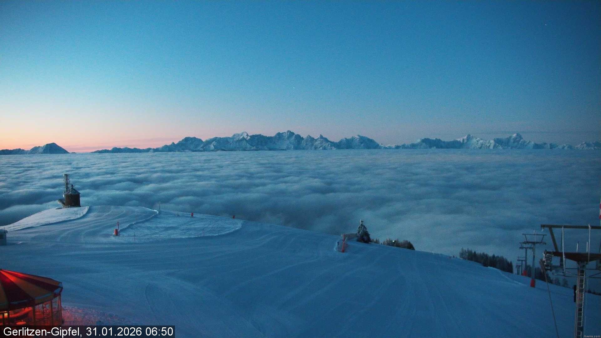 Archiv Foto Webcam Gipfel der Gerlitzen (Kärnten)