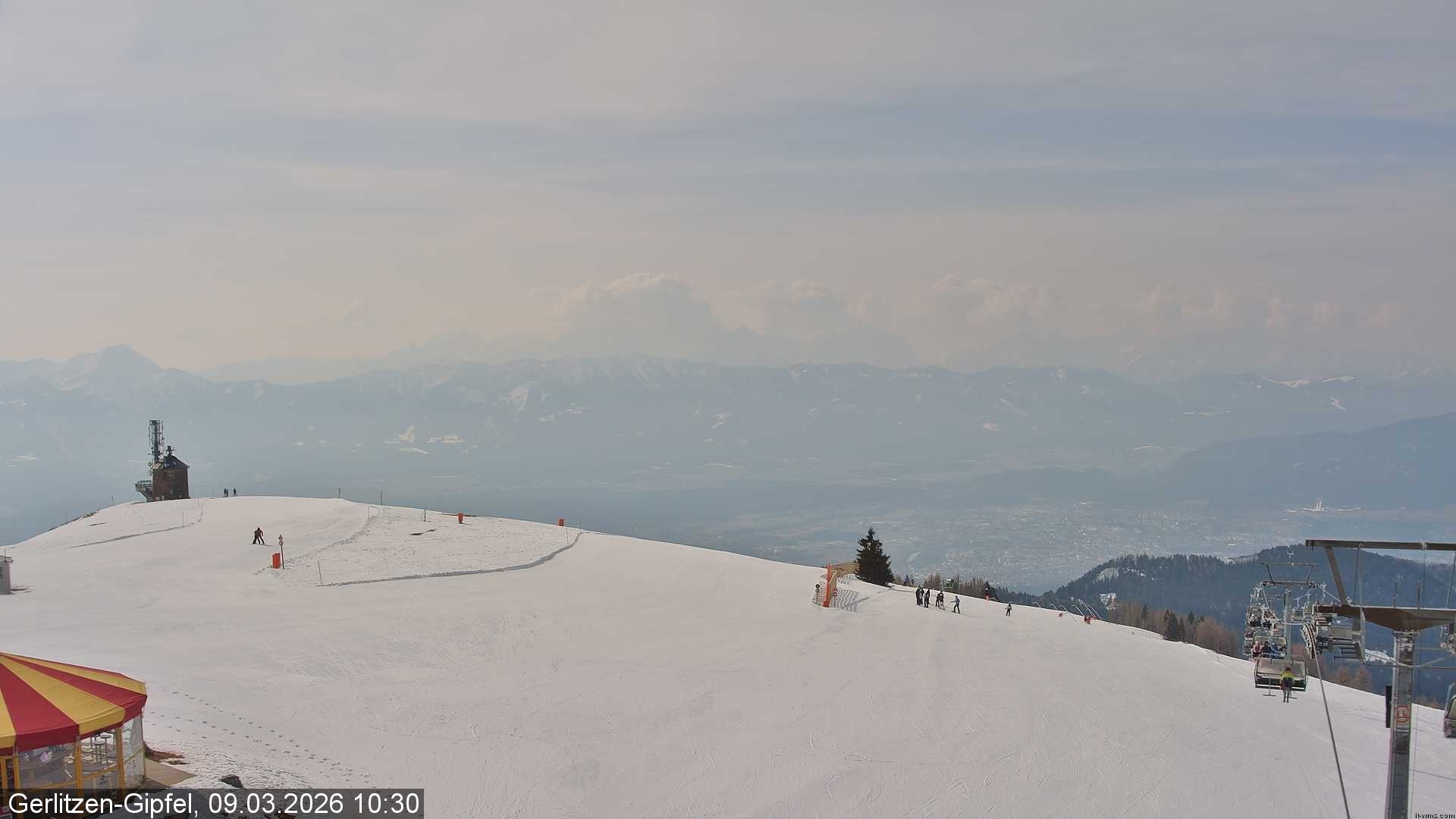 Archiv Foto Webcam Gipfel der Gerlitzen (Kärnten)