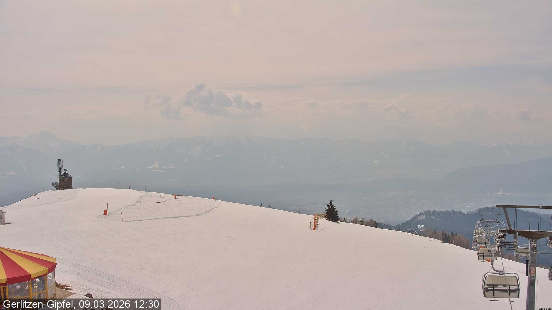 Archiv Foto Webcam Gipfel der Gerlitzen (Kärnten)