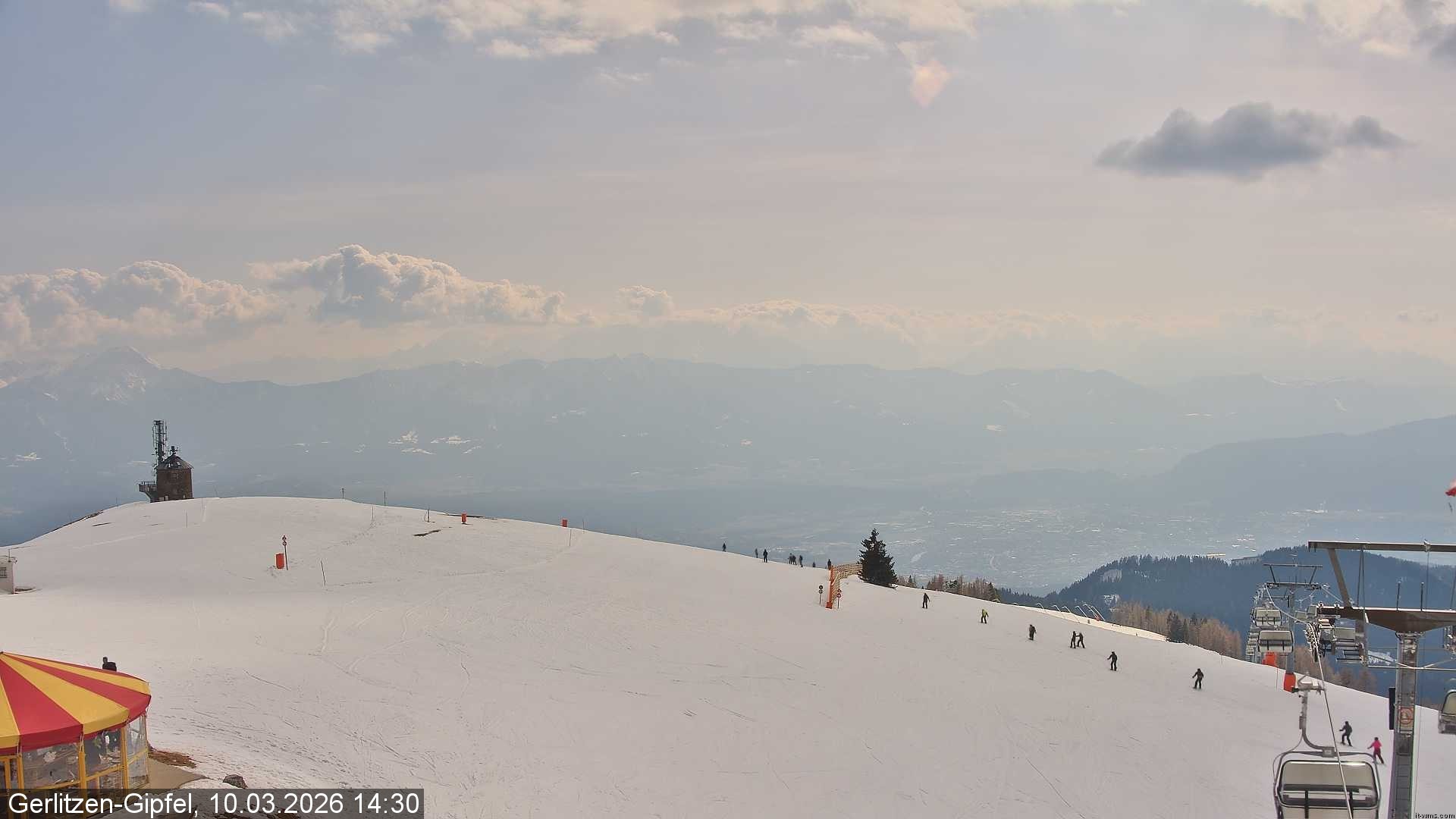 Archiv Foto Webcam Gipfel der Gerlitzen (Kärnten)