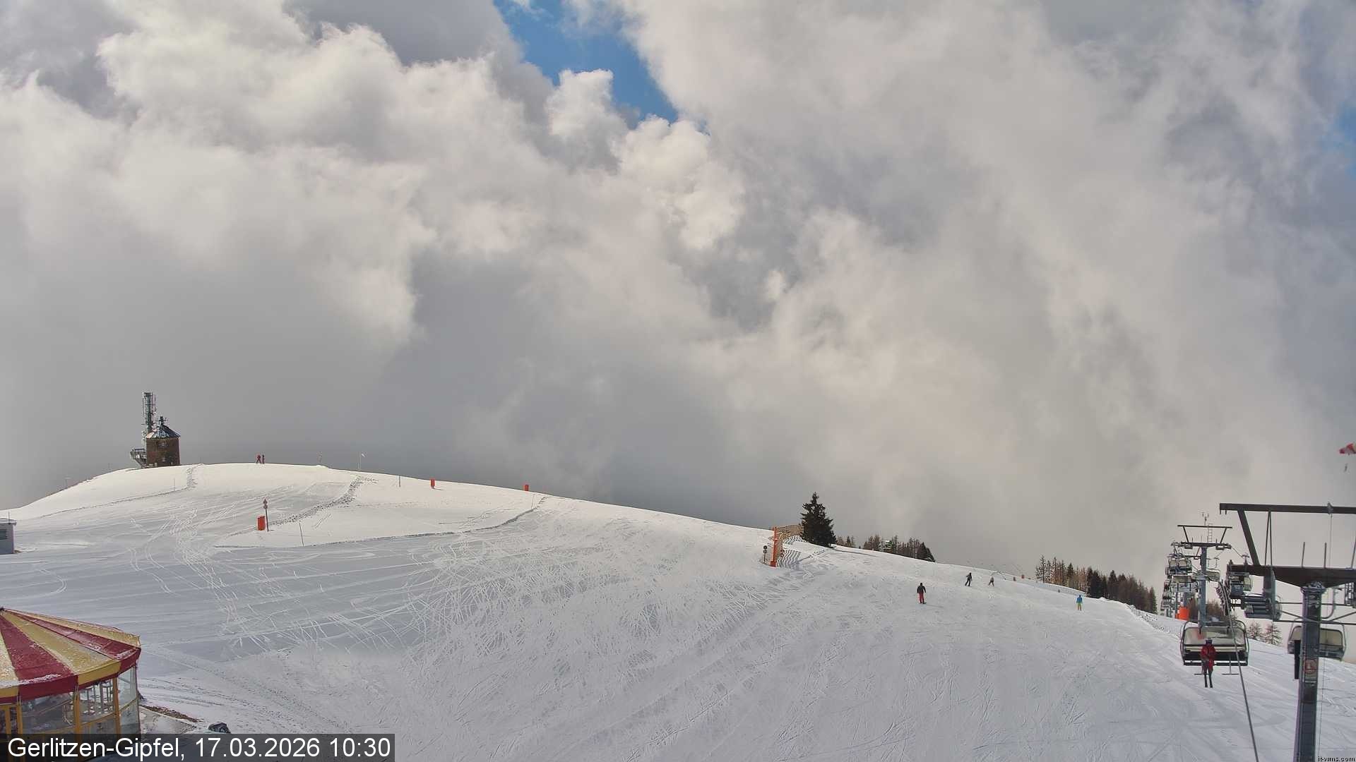 Archiv Foto Webcam Gipfel der Gerlitzen (Kärnten)