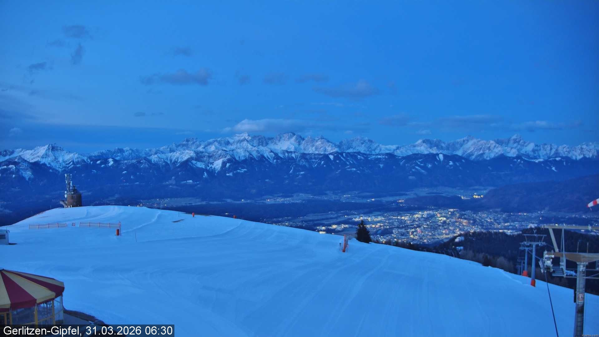 Archiv Foto Webcam Gipfel der Gerlitzen (Kärnten)