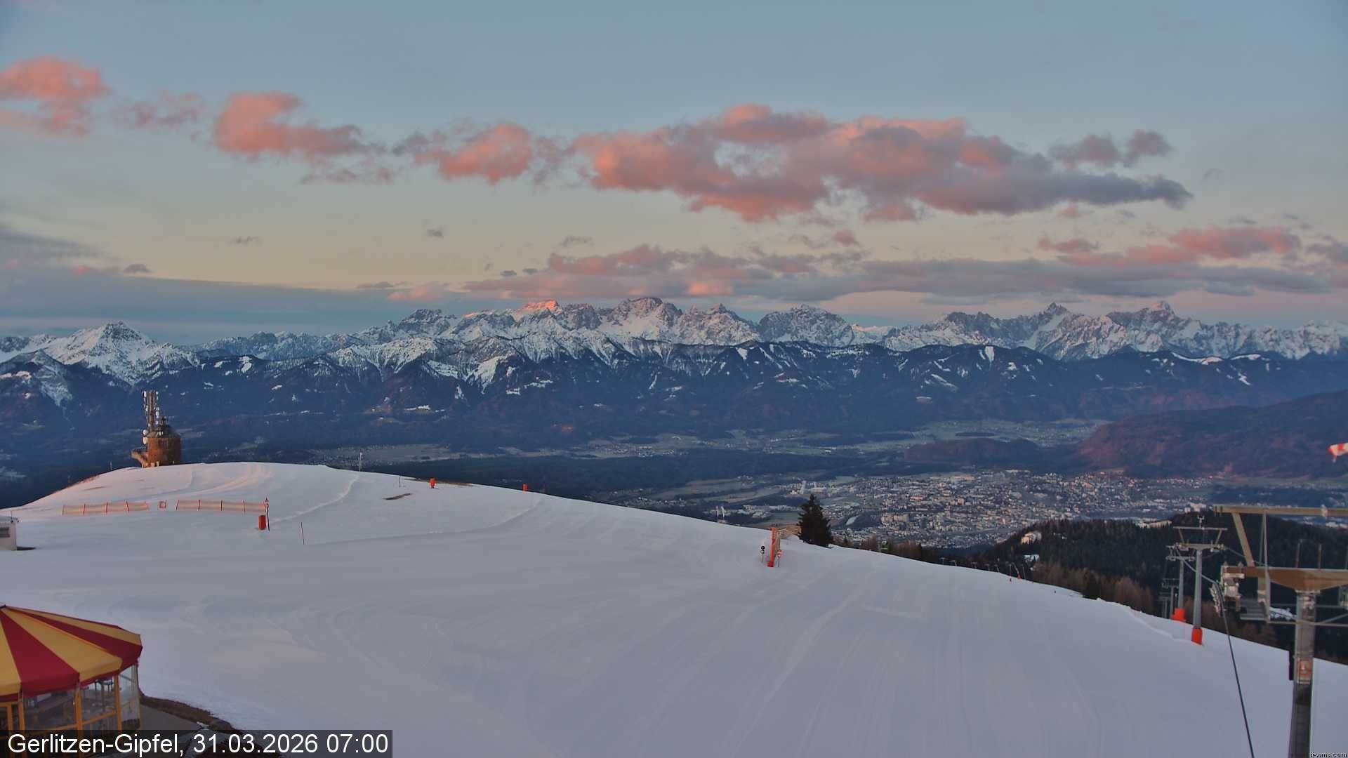 Archiv Foto Webcam Gipfel der Gerlitzen (Kärnten)