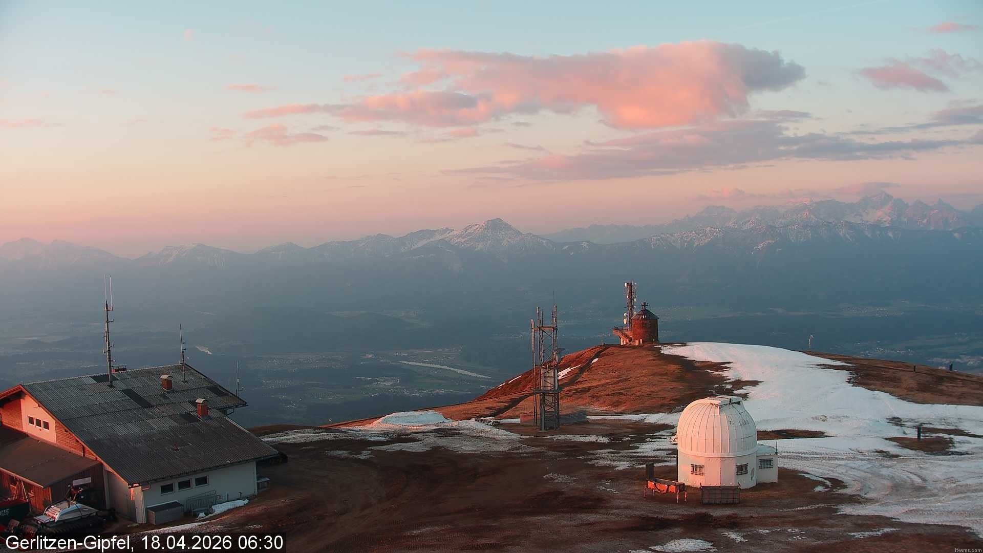 Archiv Foto Webcam Gipfel der Gerlitzen (Kärnten)