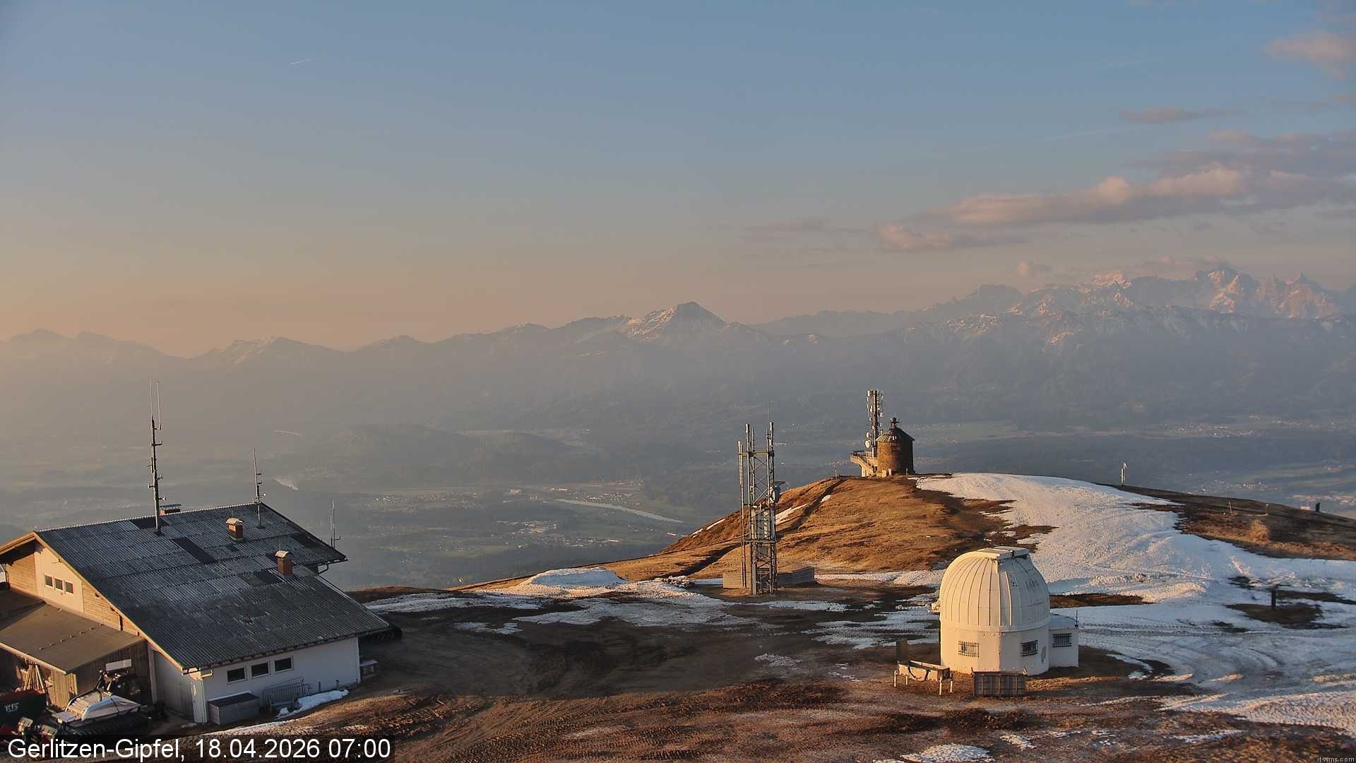 Archiv Foto Webcam Gipfel der Gerlitzen (Kärnten)