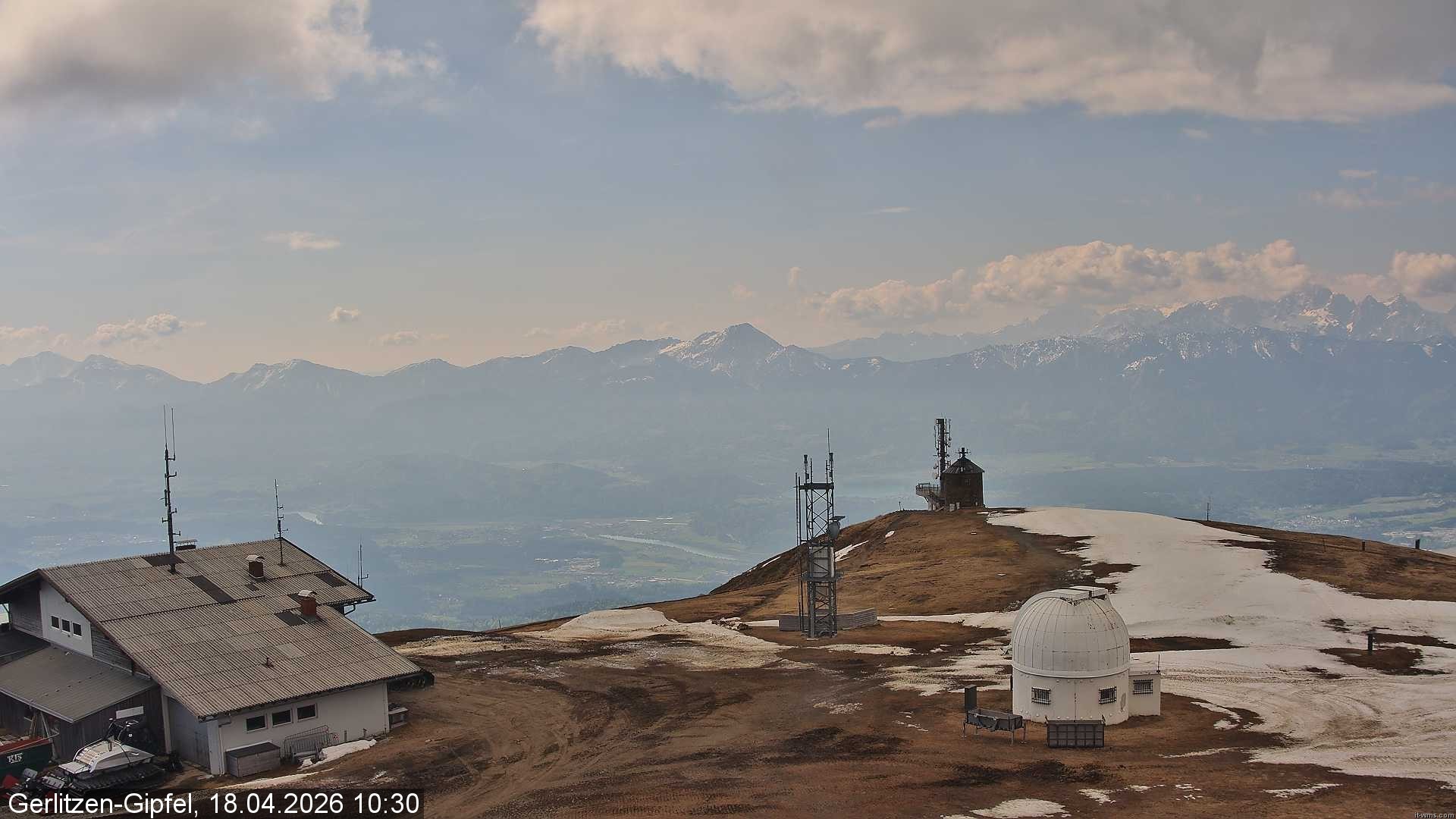 Archiv Foto Webcam Gipfel der Gerlitzen (Kärnten)