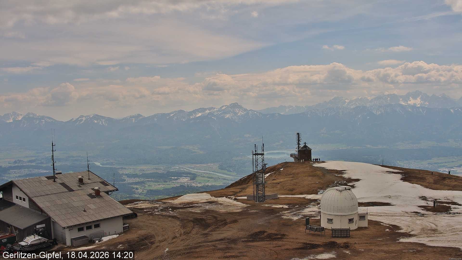 Archiv Foto Webcam Gipfel der Gerlitzen (Kärnten)