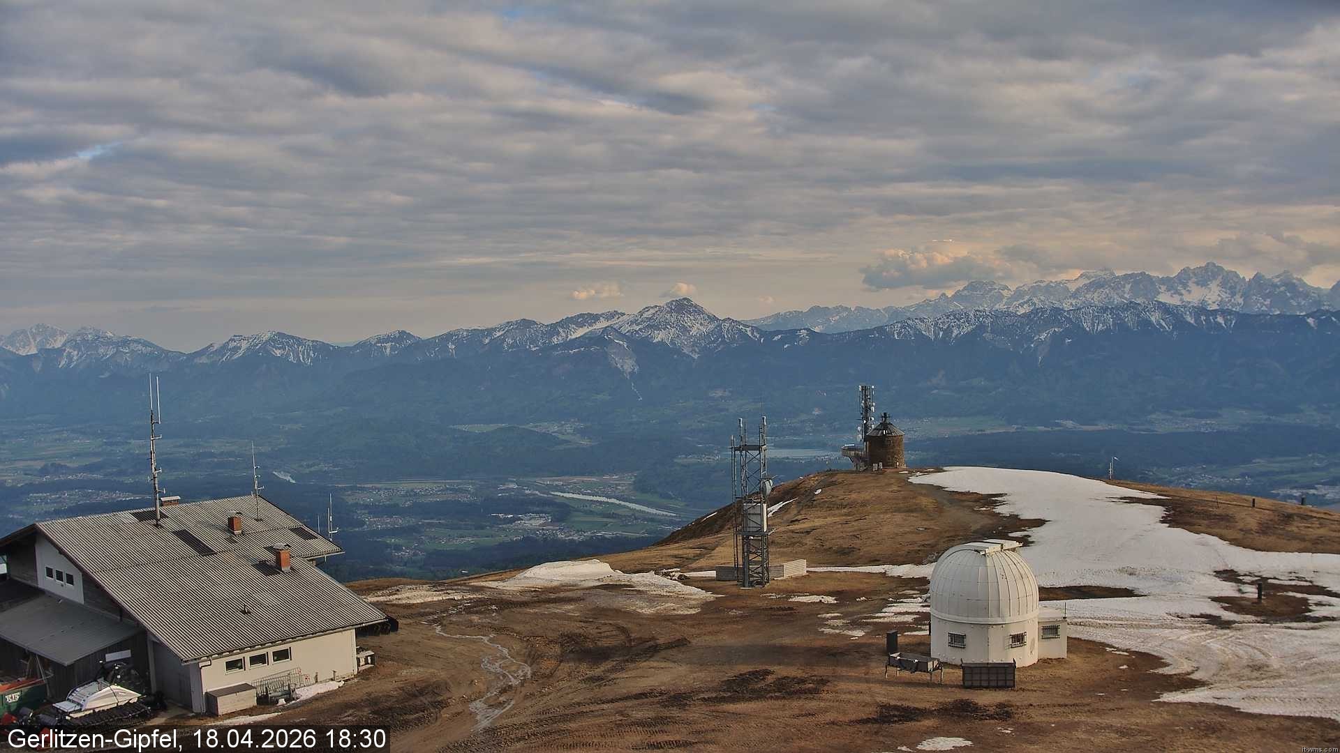 Archiv Foto Webcam Gipfel der Gerlitzen (Kärnten)