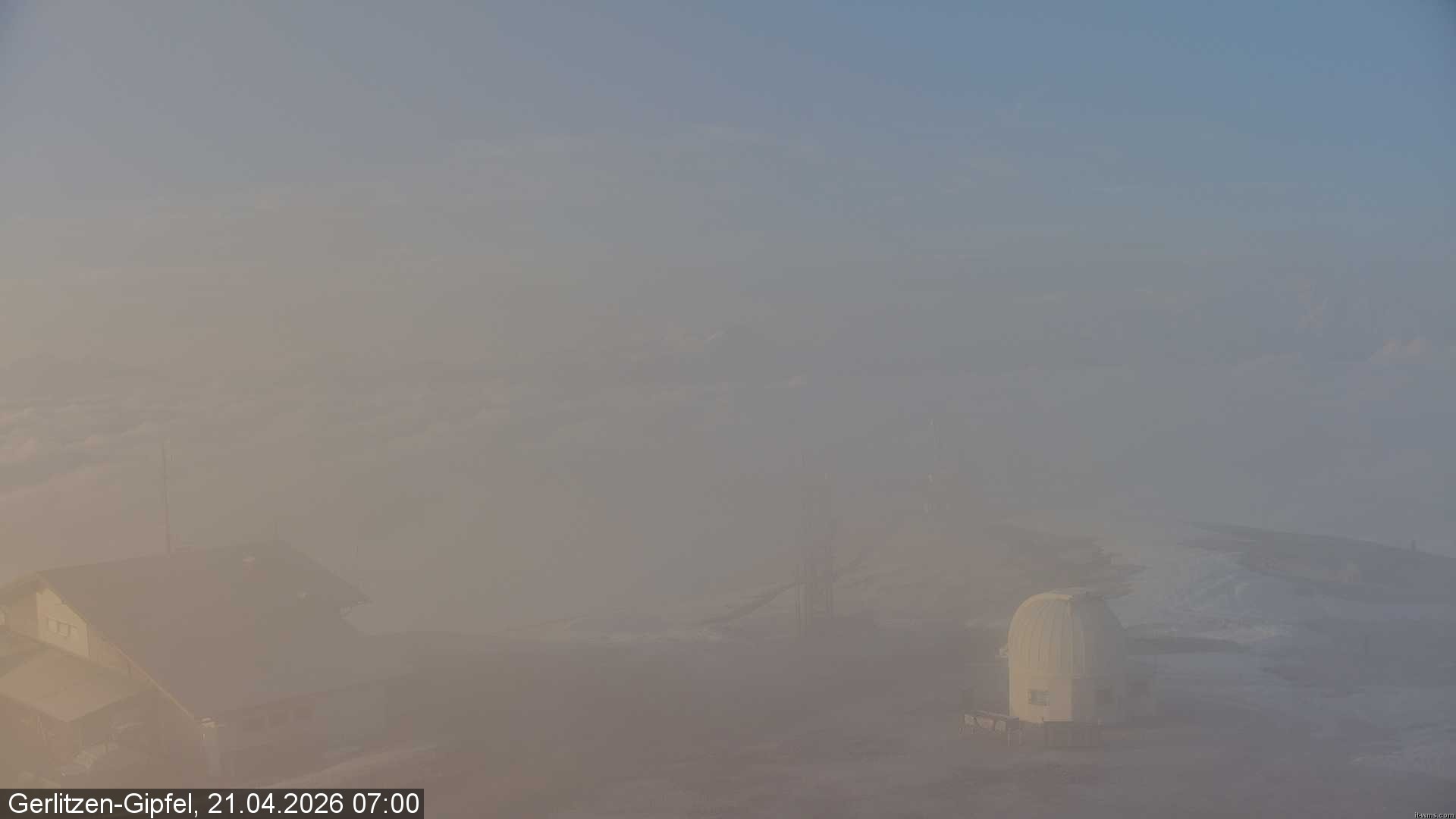 Archiv Foto Webcam Gipfel der Gerlitzen (Kärnten)