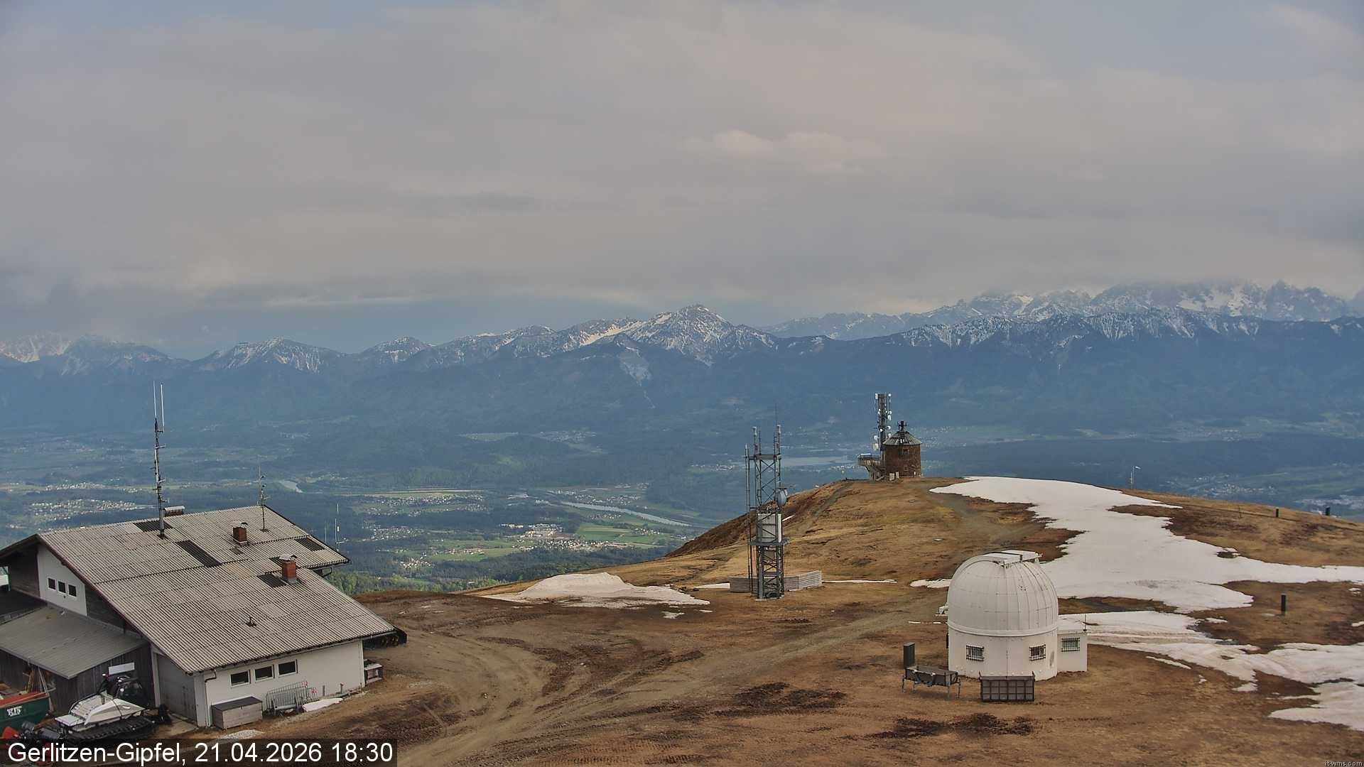 Archiv Foto Webcam Gipfel der Gerlitzen (Kärnten)