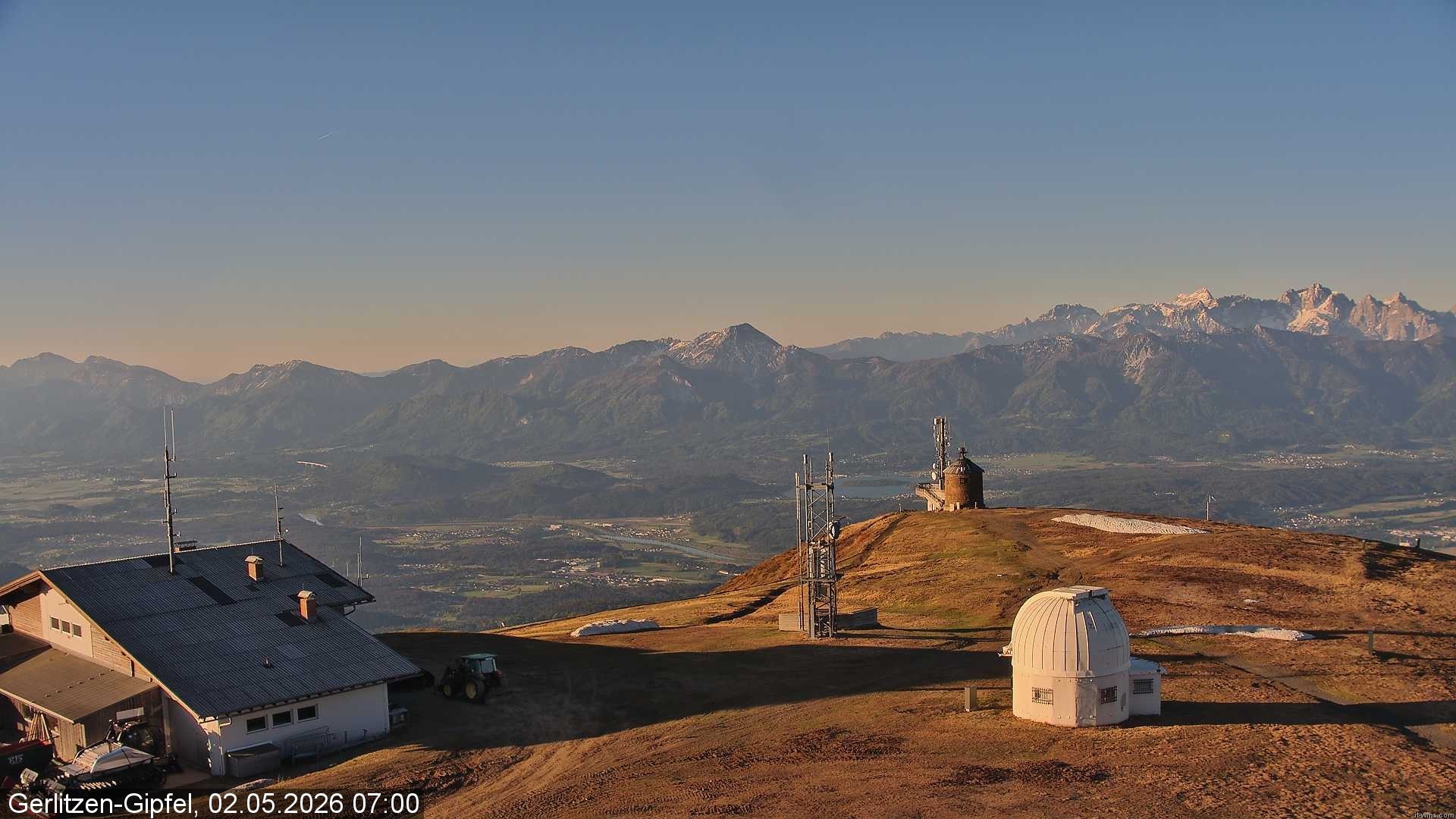 Archiv Foto Webcam Gipfel der Gerlitzen (Kärnten)